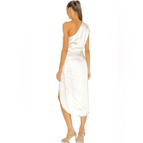 Elliatt Cassini Dress Asymmetrical MIDI in Ivory NEW NWT - Picture 3 of 7